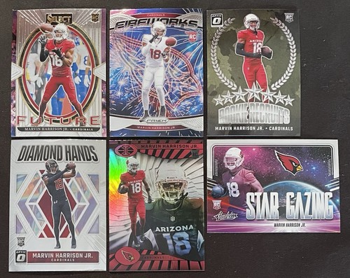 Marvin Harrison Jr. RC Lot (6) Arizona Cardinals