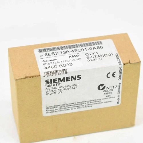 New Siemens 6ES7138-4FC01-0AB0 Electronics Module 6ES7 138-4FC01-0AB0 - Picture 1 of 5