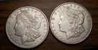MORGAN SILVER DOLLARS LOT OF 2 90% COINS $2 FACE 21 P AND 21 S
