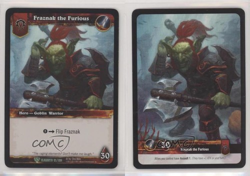 2010 World of Warcraft TCG: War Elements Fraznak the Furious #12 b7o - Picture 3 of 3