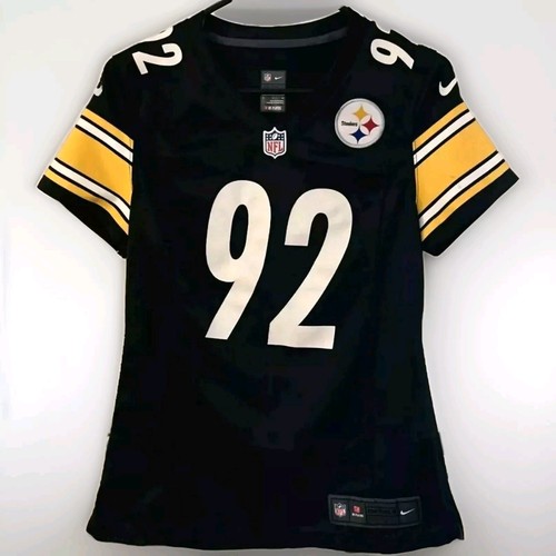 Nike On Field Jersey Pittsburgh Steelers Womens Sz S NFL Harrison #92 *Flaw*