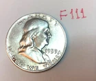 1959 Denver Franklin Silver Half Dollar 90% Silver F111