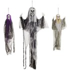 HOMCOM Set of 3 Hanging Skeleton, Flying, Refurbished
