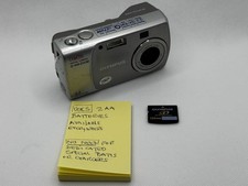Olympus Camedia D-540 Zoom 3.2 MP Digital Camera  card- Silver - Tested-Works  