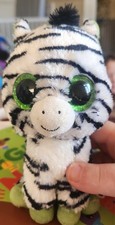 TY Beanie Babies Boo Boos Wild Animal Plush Kids Soft Toy ZIG-ZAG THE ZEBRA 6"