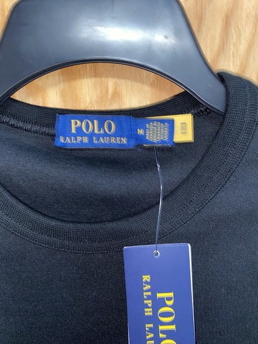 Polo Ralph Lauren Men’s Black Polo Ball Crewneck Pullover Size Medium $148 - Picture 5 of 10