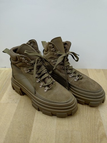 ZARA DAMENSTIEFEL IM KAMPFSTIL IN KHAKI, UK 5 - Bild 3 von 8