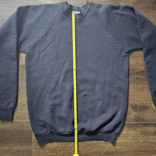 Vintage Fruit of the Loom Black Crewneck Sweatshirt - Made in USA - XL - Picture 5 of 7