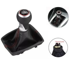 Schaltknauf für Audi S LINE A4 B8 A5 8T Q5 8R 6 Gang Schaltmanschette Schaltsack