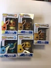 Pokemon Funko Figures Lot Flareon #629, Eevee # 626, Vaporeon #627