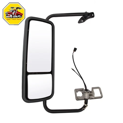 Grey Door Mirror Power Heated Left Driver Side For Freightliner Columbia Century