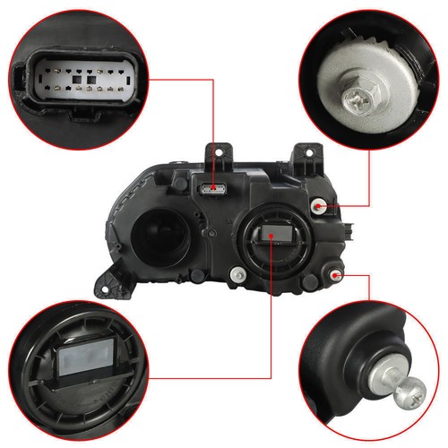 Left&Right For Dodge Challenger 2015 2016-2018 Headlights LED DRL Halogen - Picture 8 of 9