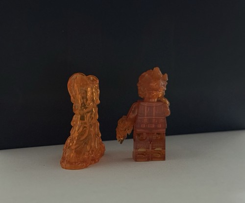 LEGO Fantastic Four Human Torch minifigure custom pad printed - Picture 4 of 4