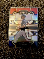 2024 Panini Select - Concourse Evan Carter #100 Red & Blue Prizm (RC)