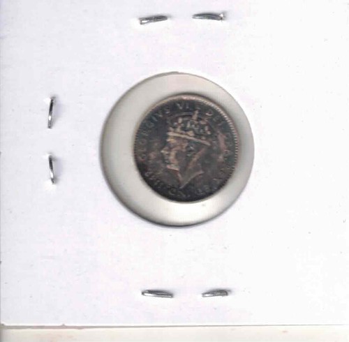 1938 Newfoundland King George VI Silver 5 cent coin Sterling 92.5 % pure RARE ! - Picture 2 of 2