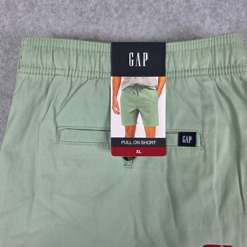 GAP Pull On Shorts Men's XL Granite Green Drawstring Waist Casual Comfort - Picture 7 of 11