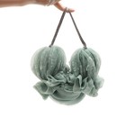 5Pcs Long Strip Bath Flowers Double-side Bath Towels Adult Pull Back Strips