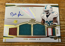 Dion Jordan 2013 Topps Prime V Autograph Relic Card Rookie Auto 1 / 25 Level V