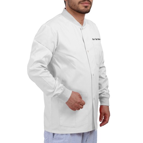 Personalized Customizable Embroidered Men’s Snap Front Scrub Jacket - Add Your E - Picture 24 of 52