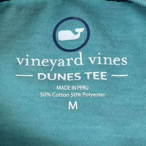 Camiseta para hombre Vineyard Vines manga larga gráfico dunas azul claro talla mediana - Imagen 4 de 8