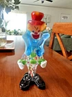 XL Mid Century Murano Art Glass Clown • Hand Blown Italy 1960’s • Venetian Glass
