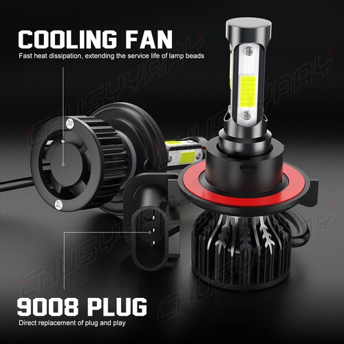 For 2005 2006 2007 Ford F250 F350 F450 F550 Super duty LED Headlight bulbs 6000K - Picture 2 of 14
