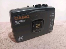 Vintage Casio Portable AM/FM Stereo Cassette Player Model AS-301R