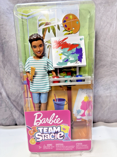 2018 Barbie Team Stacie Friend Boy Teen Artist GBK57  NRFB  E-160