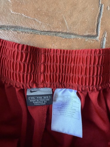 Y2K Nike Tear Away Break Warmup Basketball Pants Men’s 2XL Red Sweatpants Shiny - Picture 2 of 16