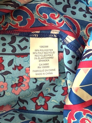 Maison d'Amelie Satin Hose weites Bein Blumenmuster Boho Print Gr. Small Neu mit Etikett - Bild 4 von 4