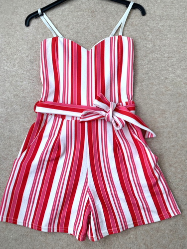 Quiz Playsuit Size 4 Candy Stripe Teens / Women’s Gorgeous Playsuit