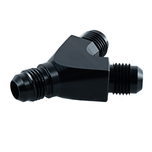 -6AN "Y" Block Fuel Y Fitting Junction Coupler 6/6/6 T -6/-6/-6 BLACK 1 PCS - Foto 6 di 9