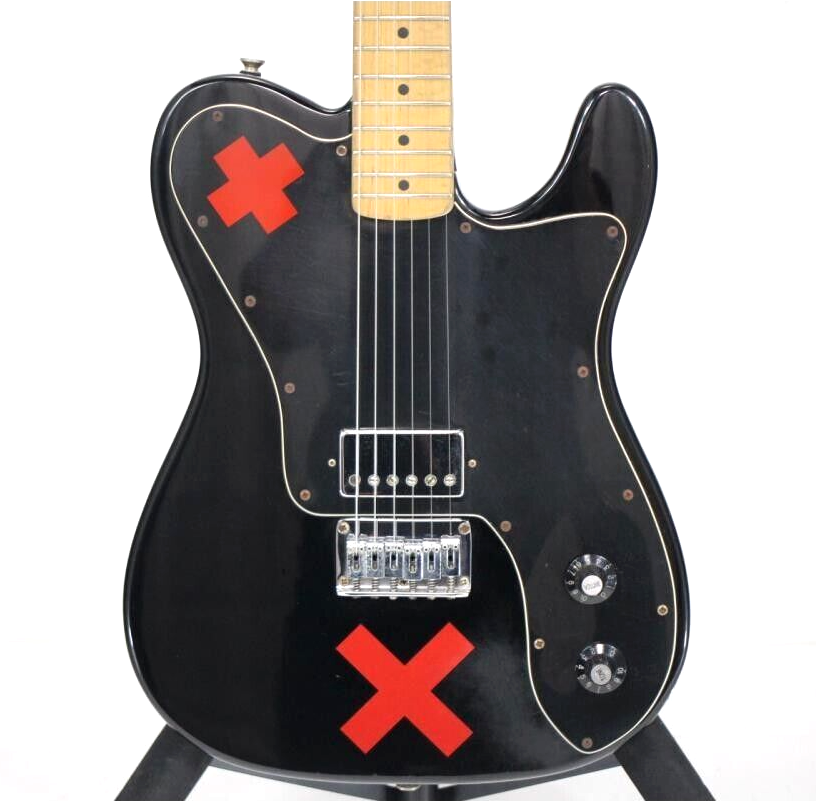 Squier by Fender Deryck Whibley Signature Guitar Black Telecaster 