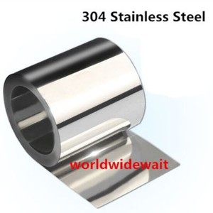1pc Stainless Steel S304 Thin Plate Sheet Foil 0.05mm 0.25mm x 100mm x 1000mm