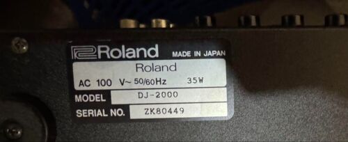 Roland DJ-2000 Professional DJ Mixer 4 channel Mixing DJ 2000 Used From Japan - Picture 3 of 8