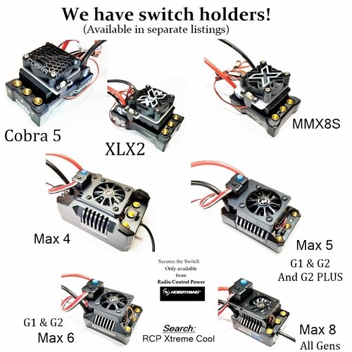 RCP Xtreme Cool Hobbywing Max 4 esc 40mm High Speed Cooling Fan Systems 28cfm 8v - Picture 17 of 23