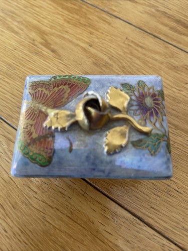 Vintage AG Harley Jones Antique Wilton Ware Lustre Dish With Lid - Picture 6 of 12