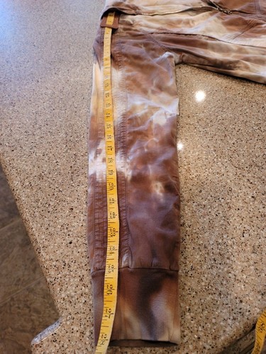XCVI Wearables-  Zip Front & Long Sleeve Jacket- Beige/Brwn Tie Dye - Sz Medium - Picture 7 of 9