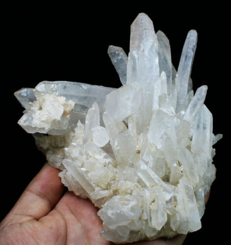 1.36lb Natural Beautiful White Quartz Crystal Cluster Point Mineral Specimen - Picture 5 of 10