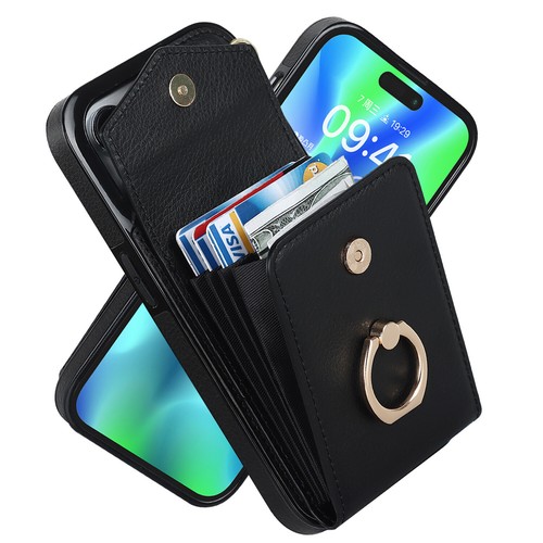 For iPhone 16 Pro Max 15 14 13 12 11 XR XS Phone Cover Leather Wallet Protective - Picture 6 of 10