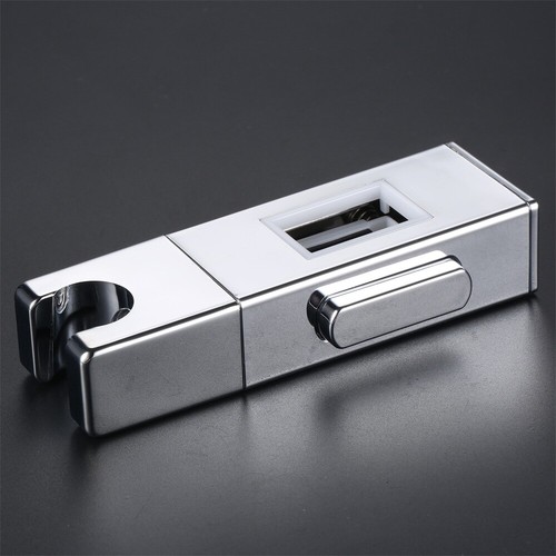 Bathroom Shower Head Holder Rectangular Shower Riser Rail Bracket 123x40x27mm - Picture 3 of 15