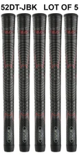 SET OF 5 -Winn Golf Dri-Tac DriTac  Soft Black Grips 52DT-JBK Standard 