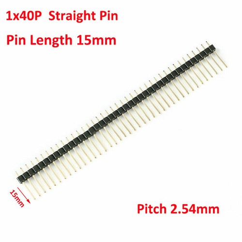 Straight/Right Angle/SMD 1X40 2X40 Male Pin Header PCB Jumper Connectors 2.54mm - Picture 13 of 24