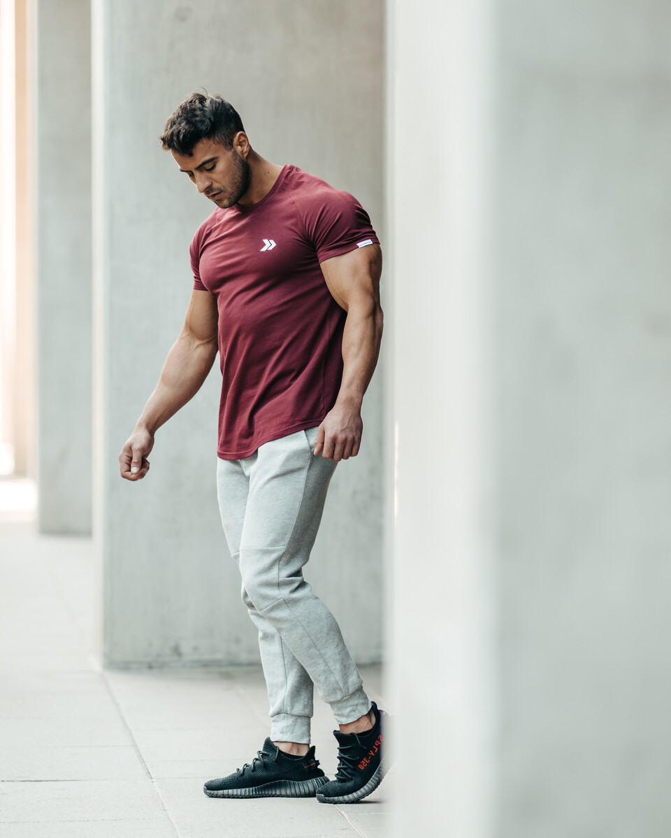 Mens Sportswear Gym T Shirt Short Sleeve Athletic Fit Workout