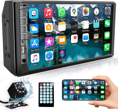 Pantalón Estéreo con Bluetooth Para Coche Carcasa Reproductor de MP5 USB/SD/AUX/ - Imagen 12 de 13