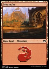 MTG Magic the Gathering Mountain (266/308) Magic Origins LP
