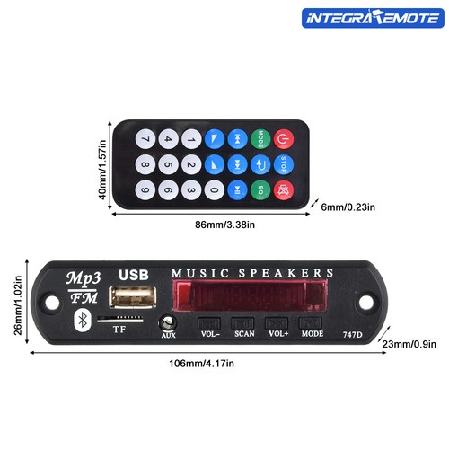 9V 12V MP3 WMA Decoder Board Audio Module USB TF Radio Bluetooth Car MP3 Player - Picture 4 of 12