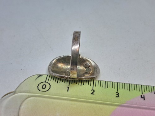 Vintage 925 silver ring of an interesting shape with stones, gift Beautifu Ukrai - Picture 13 of 15