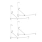 4pcs Clear Valance Clips for 39mm Wide Vertical Blinds Hidden Retainer Bracke...