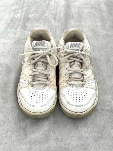 Nike City Court VII Tennis Shoes Women 6 White Leather Streetwear - Picture 4 of 15